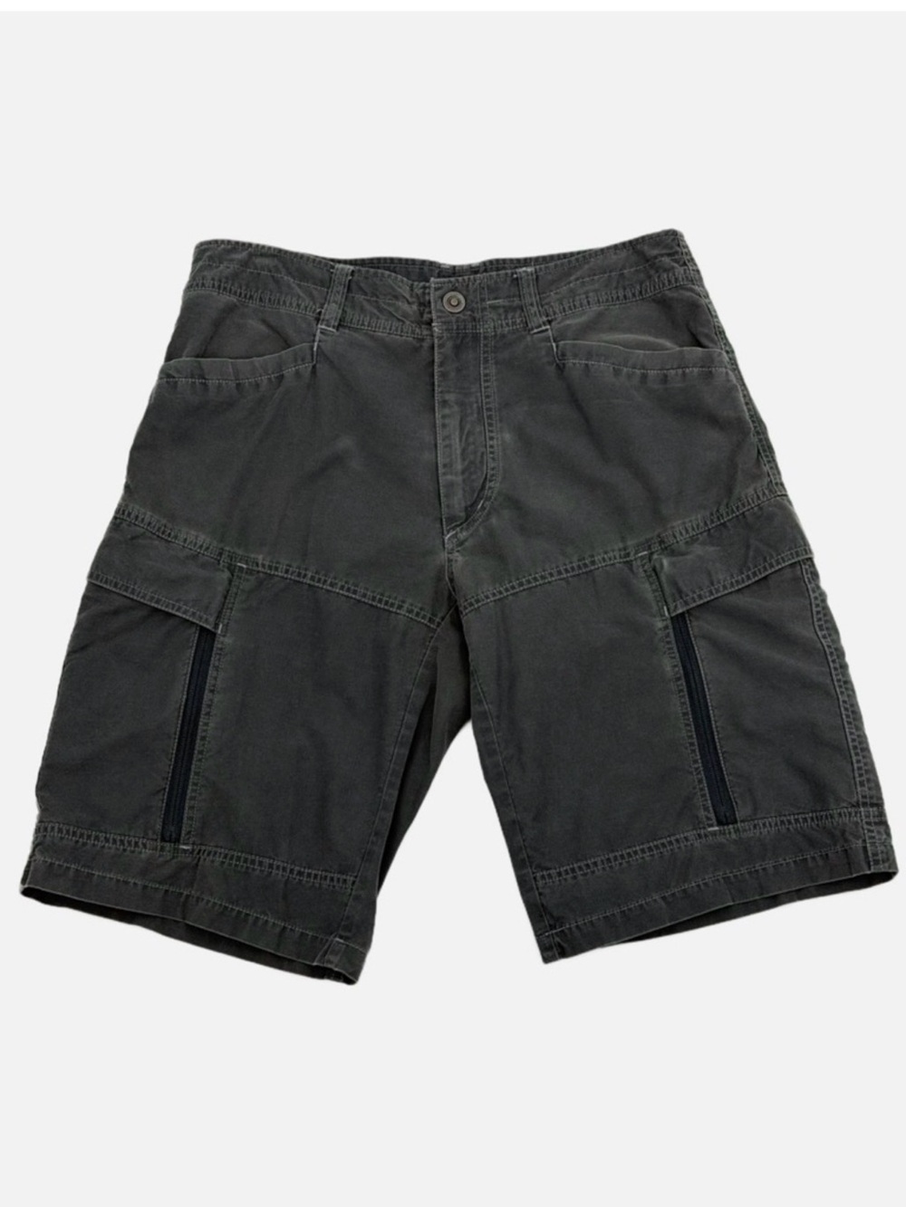 KÜHL Vintage Patina Dye Cargo Shorts Gray Size 32 Outdoor Hiking